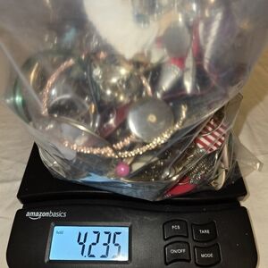Mixed Jewelry Scrap & DIY Lot 4.2 lbs, Various Colors & Materials
